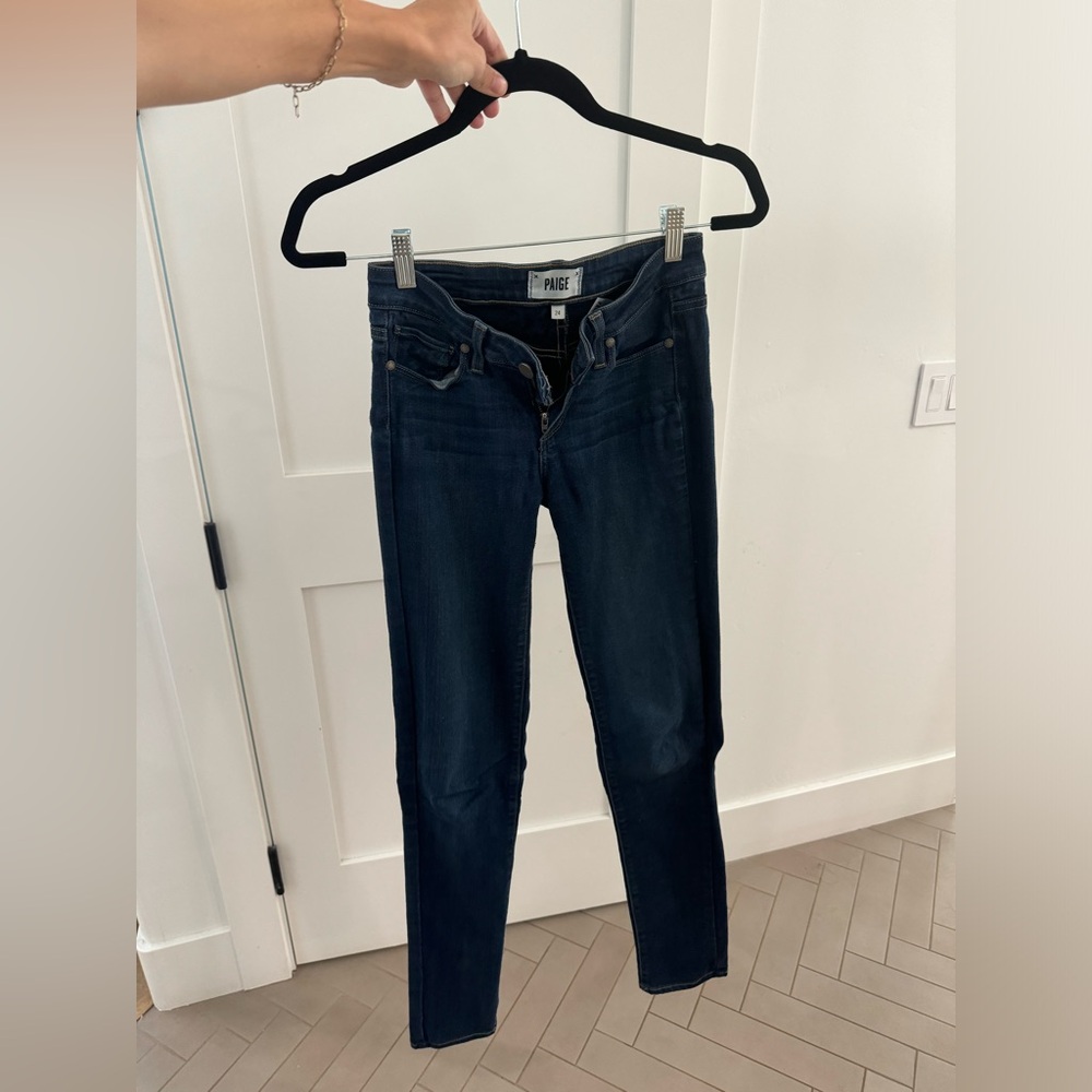 Paige dark denim skinny jeans